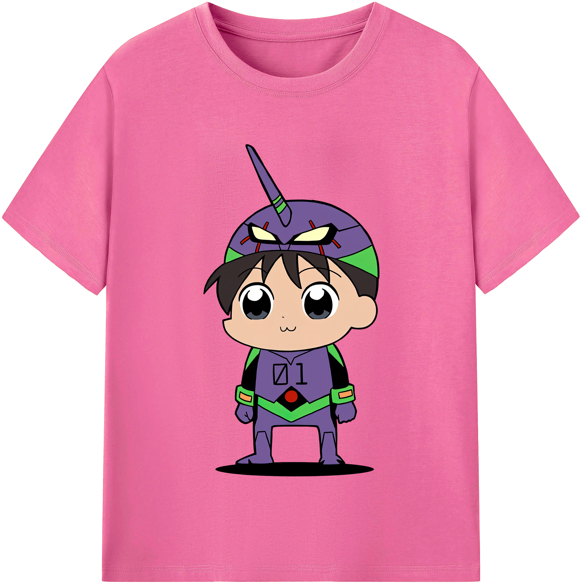（画像用） EVA 新世紀エヴァンゲリオン レディースカジュアルプリントTシャツ（綿100％）
